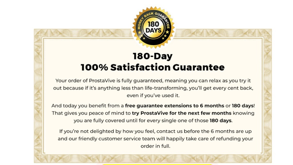 180-Day Money-Back Guarantee Seal